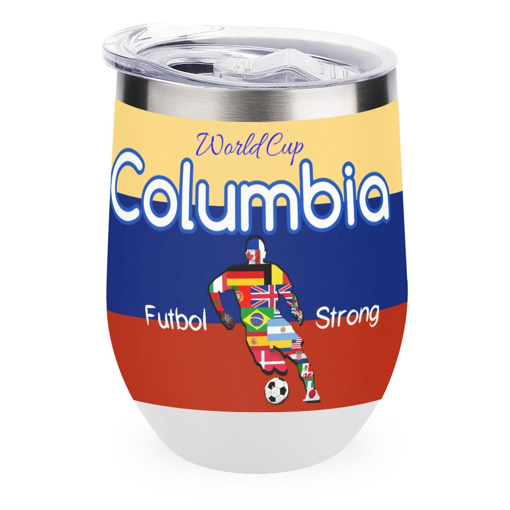 Colombia World Cup - 2026 Futbol Strong Stainless Steel Insulated cup.