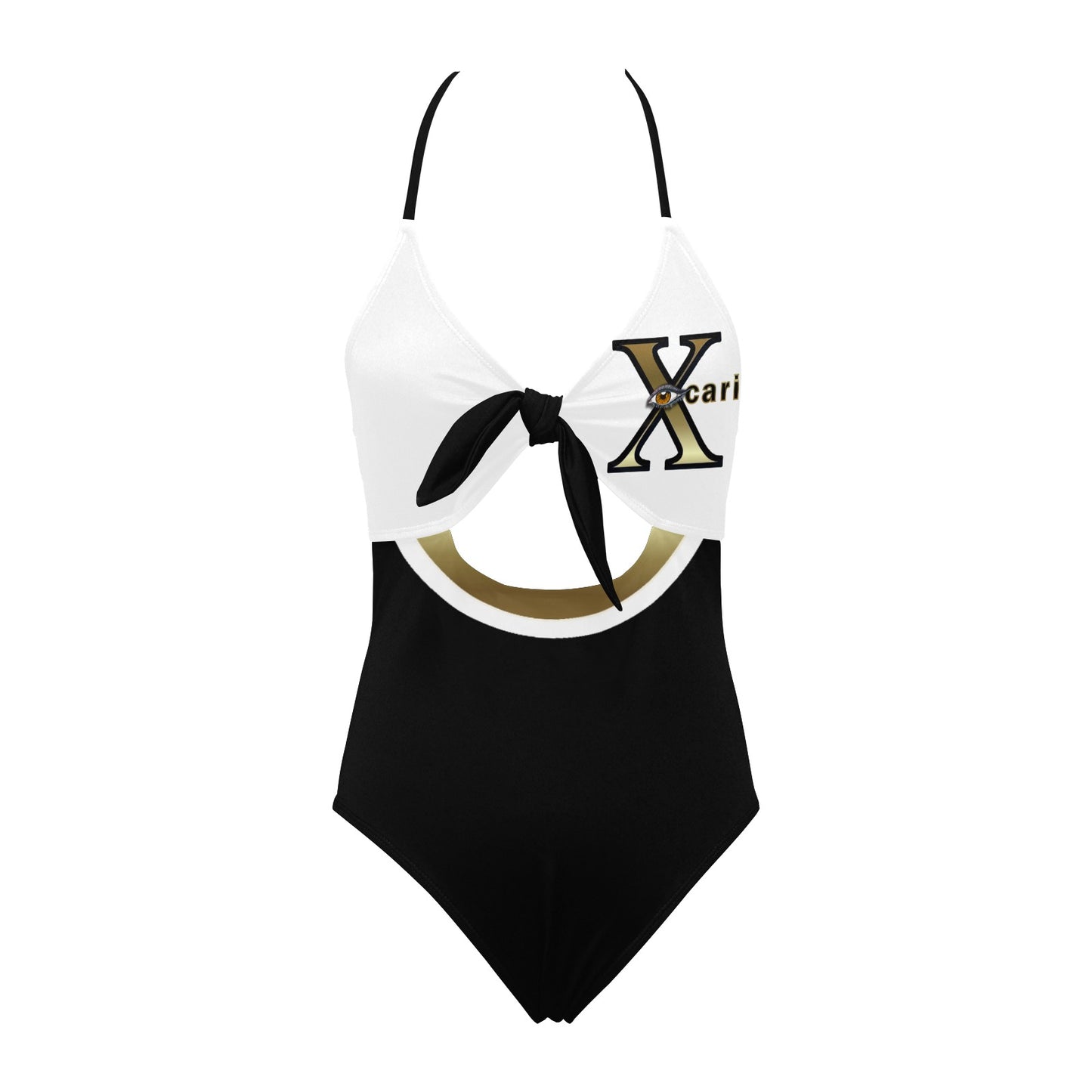 Women's Backless Bow Hollow Out Swimsuit (S17)