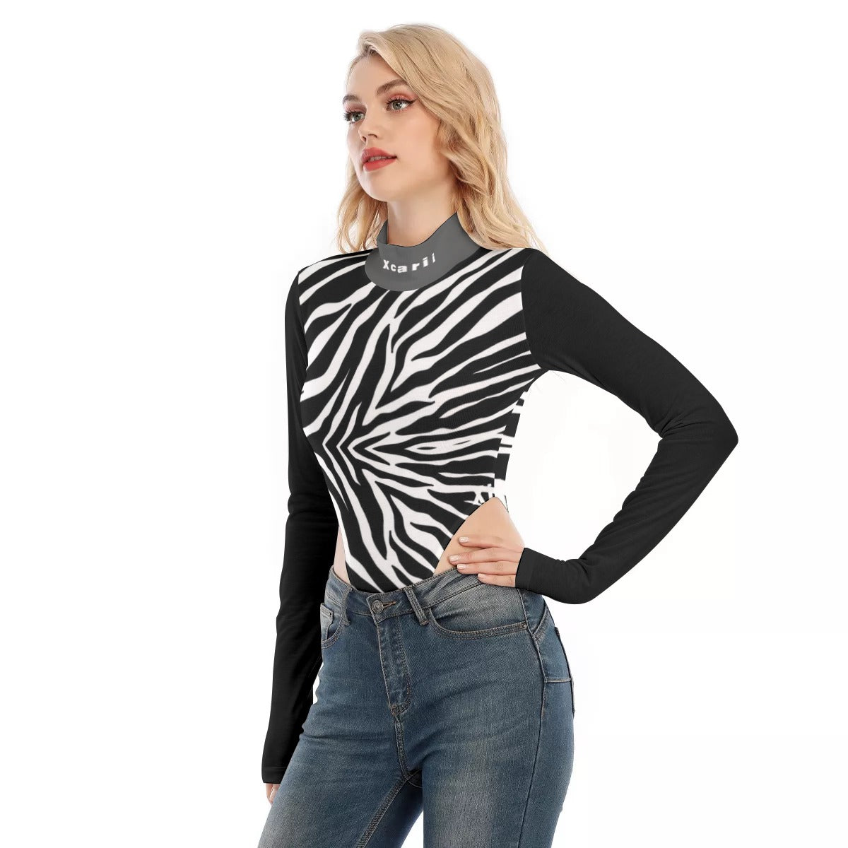 Xcarii Xii - Z Turtleneck Long Sleeve Jumpsuits