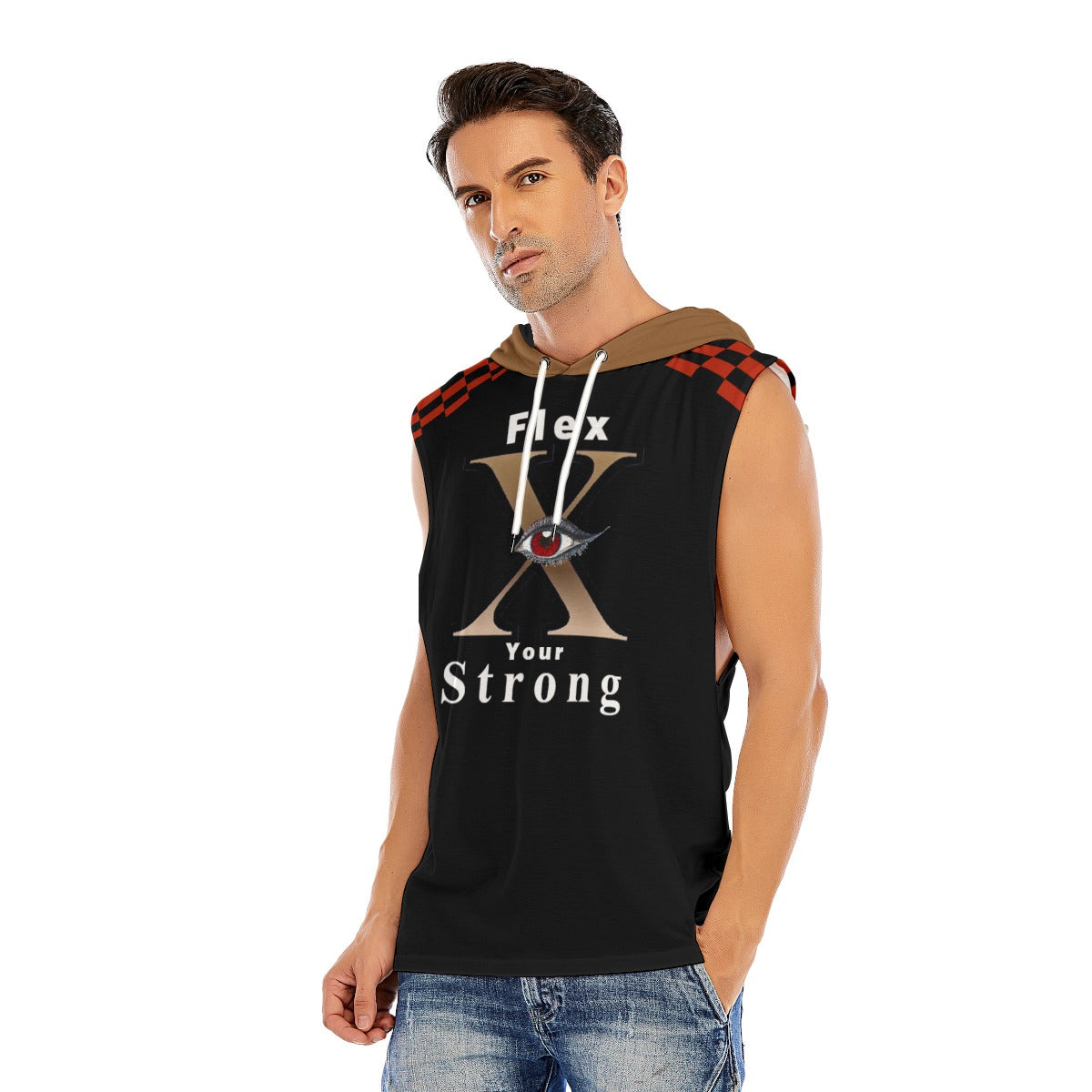 Xcarii Xii - Flex Strong 2023 Men’s Sleeveless Pullover Hoodie