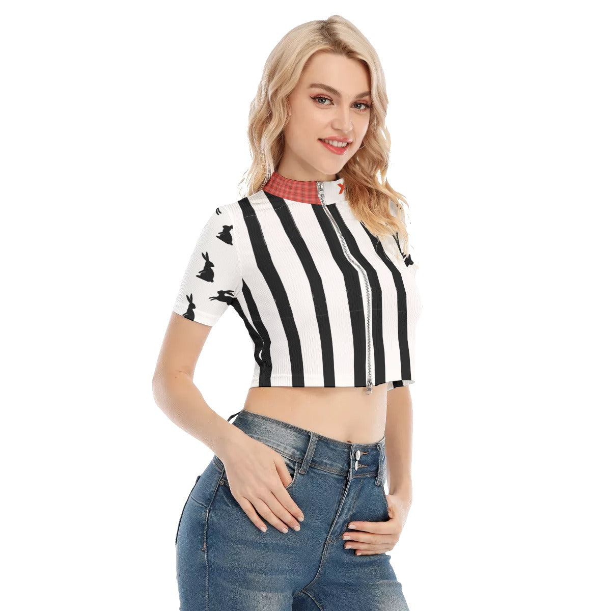 Xcarii Xii - Zip Crop Top