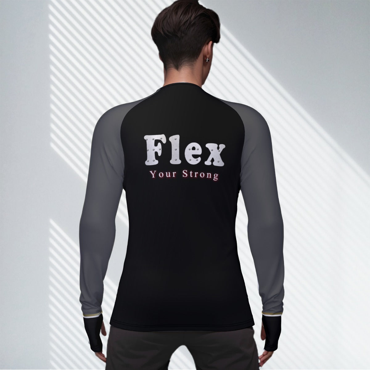 Xcarii - Flex Strong Raglan Sleeve Compression Sport Shirt
