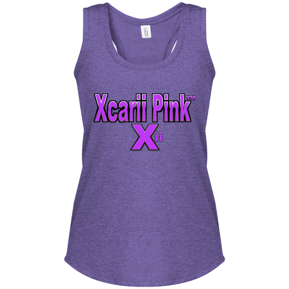 Xcarii Pink Perfect Tri Racerback Tank