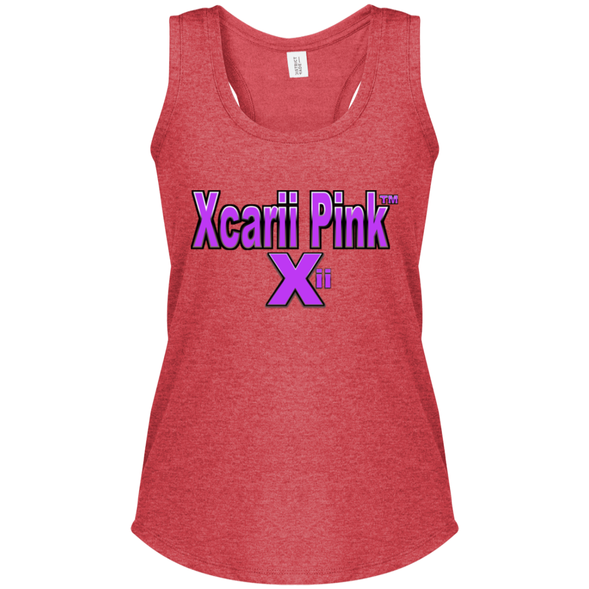 Xcarii Pink Perfect Tri Racerback Tank