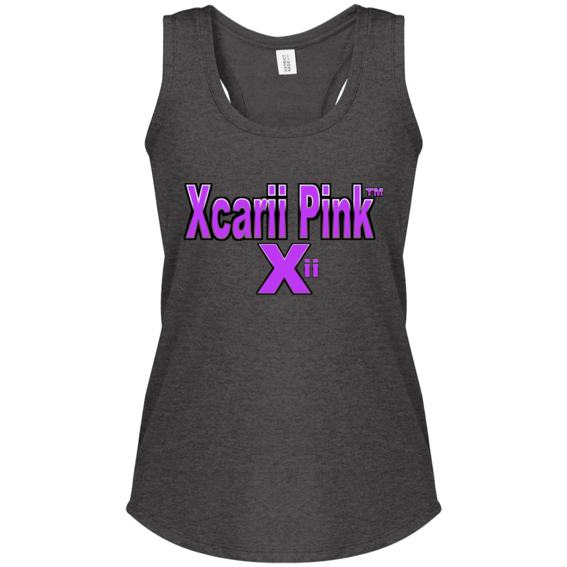Xcarii Pink Perfect Tri Racerback Tank