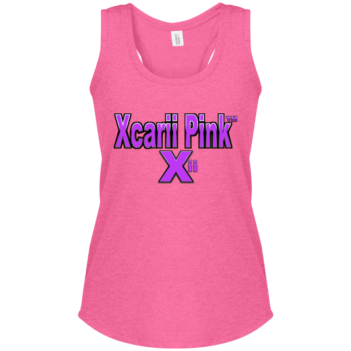 Xcarii Pink Perfect Tri Racerback Tank