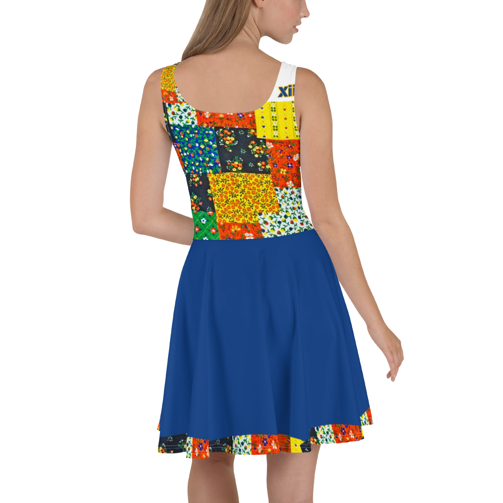 Xcarii Xii - Patchwork Quilt Skater Dress