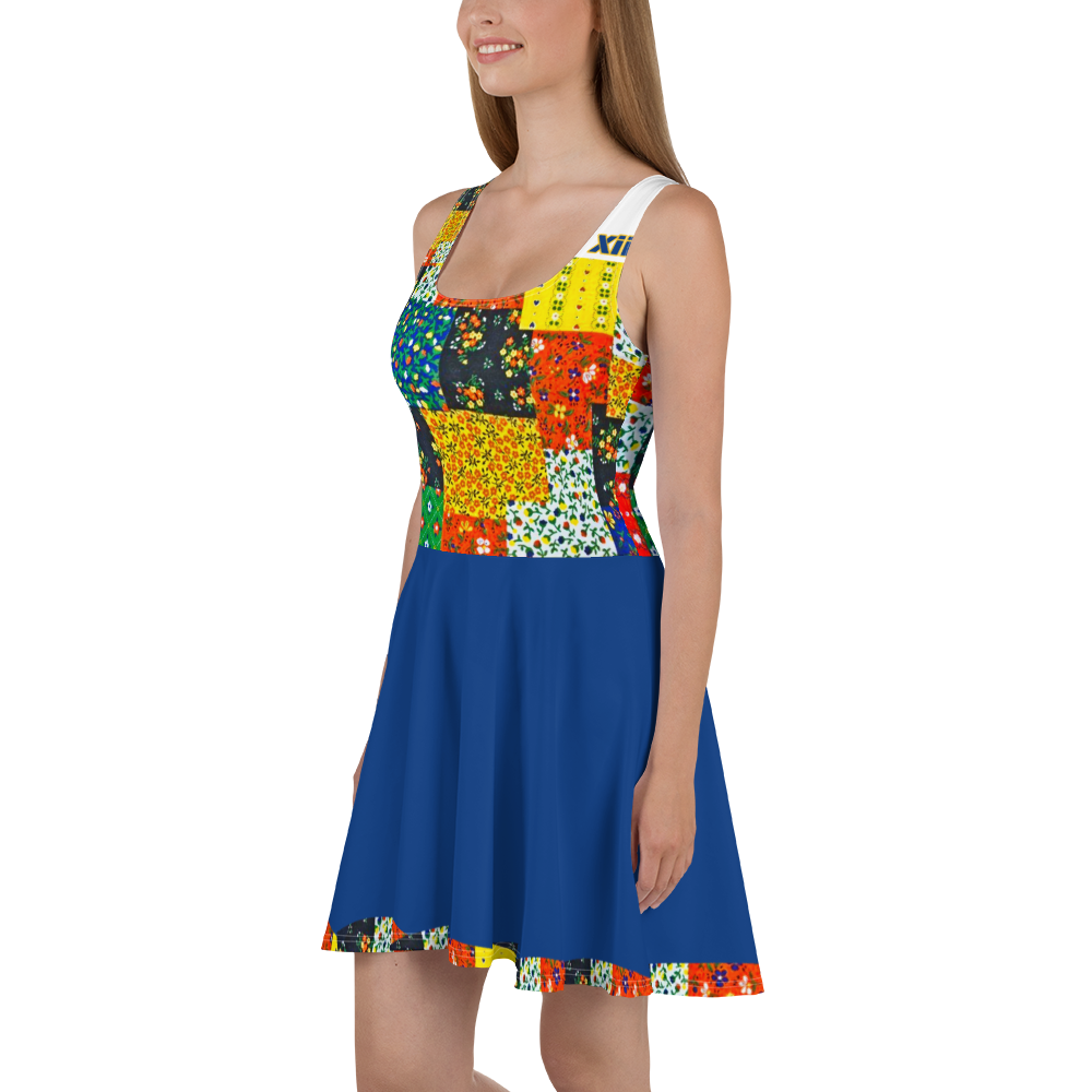 Xcarii Xii - Patchwork Quilt Skater Dress