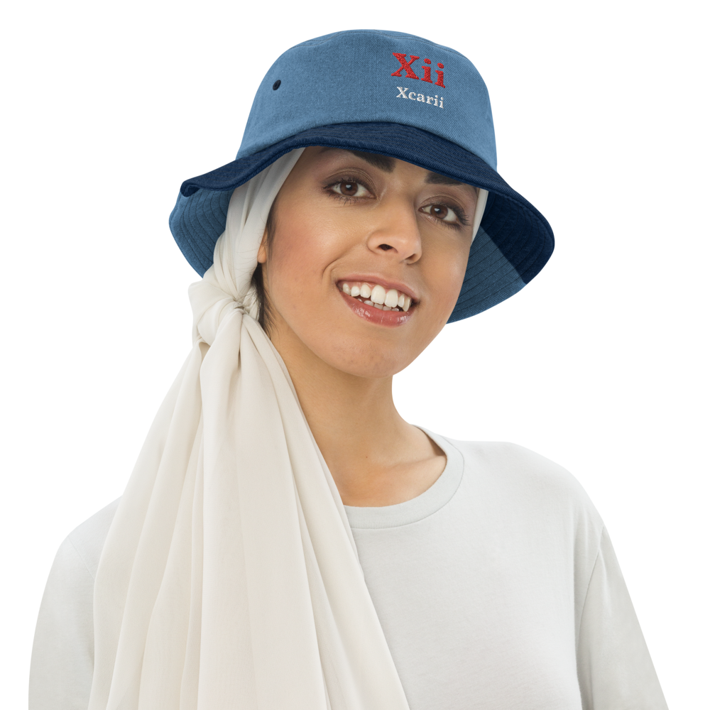 Xcarii Xii - All Cotton Denim bucket hat