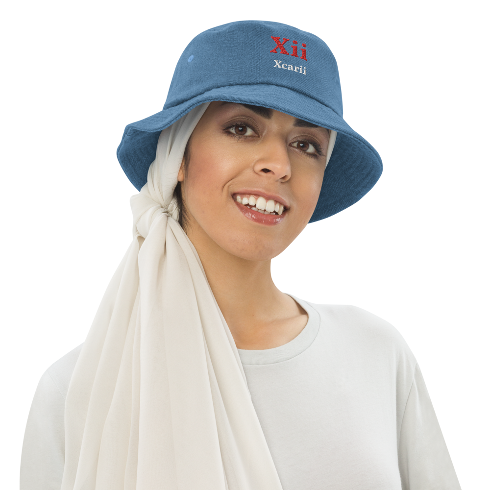 Xcarii Xii - All Cotton Denim bucket hat
