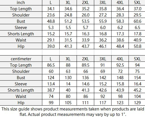 Xcarii Xii - Drop-Shoulder - Side Split and Shorts (Plus Size)