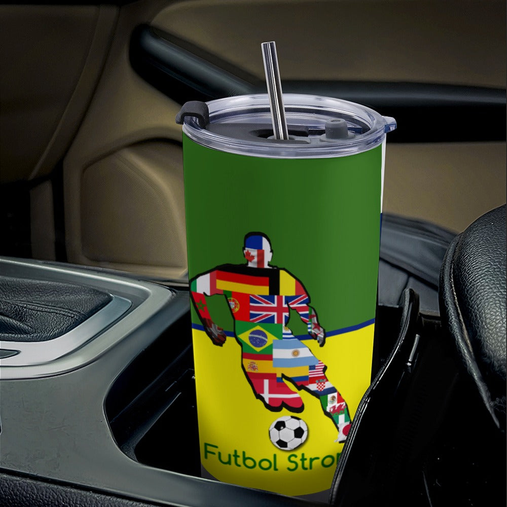 Brazil World Cup Travel Coffee Mug 20 Oz