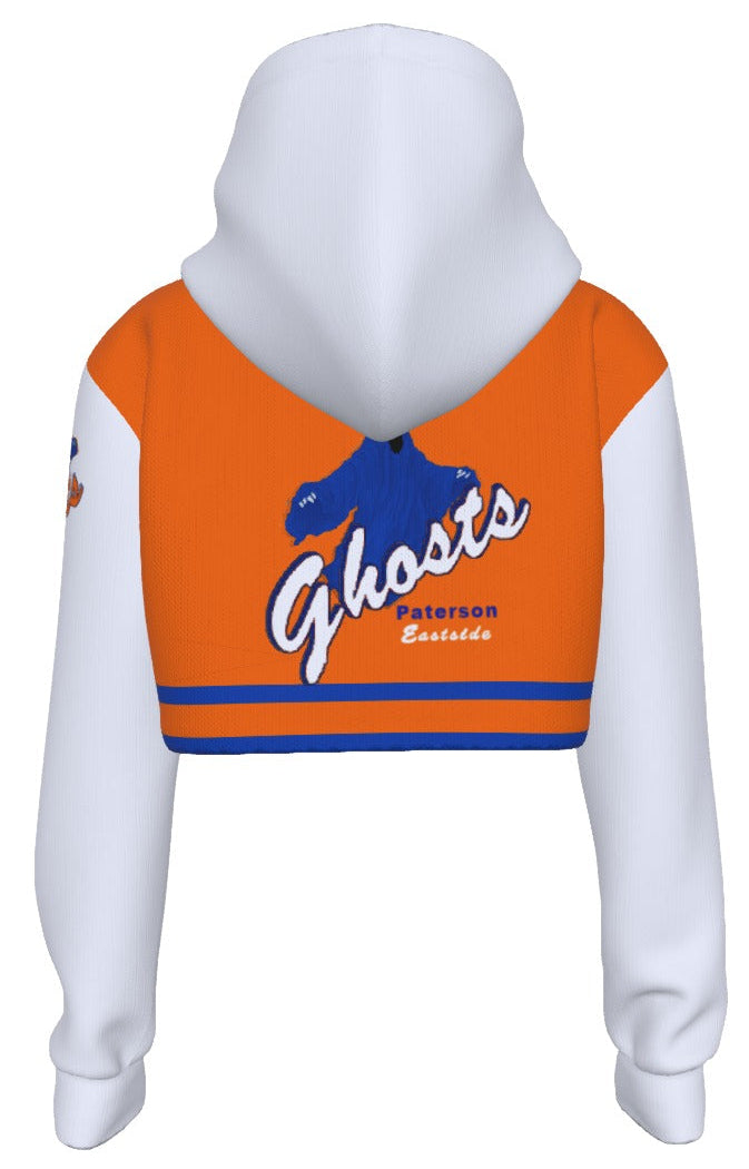Xcarii Xii - Orange Eastside HS Women's Crop Top Hoodie