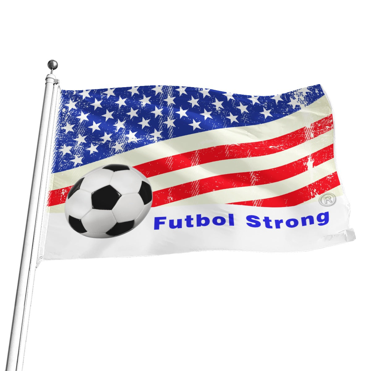 USA Futbol Strong rally flag
