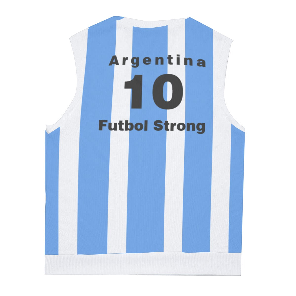 Futbol Strong Team Argentina Knitted V-neck Vest
