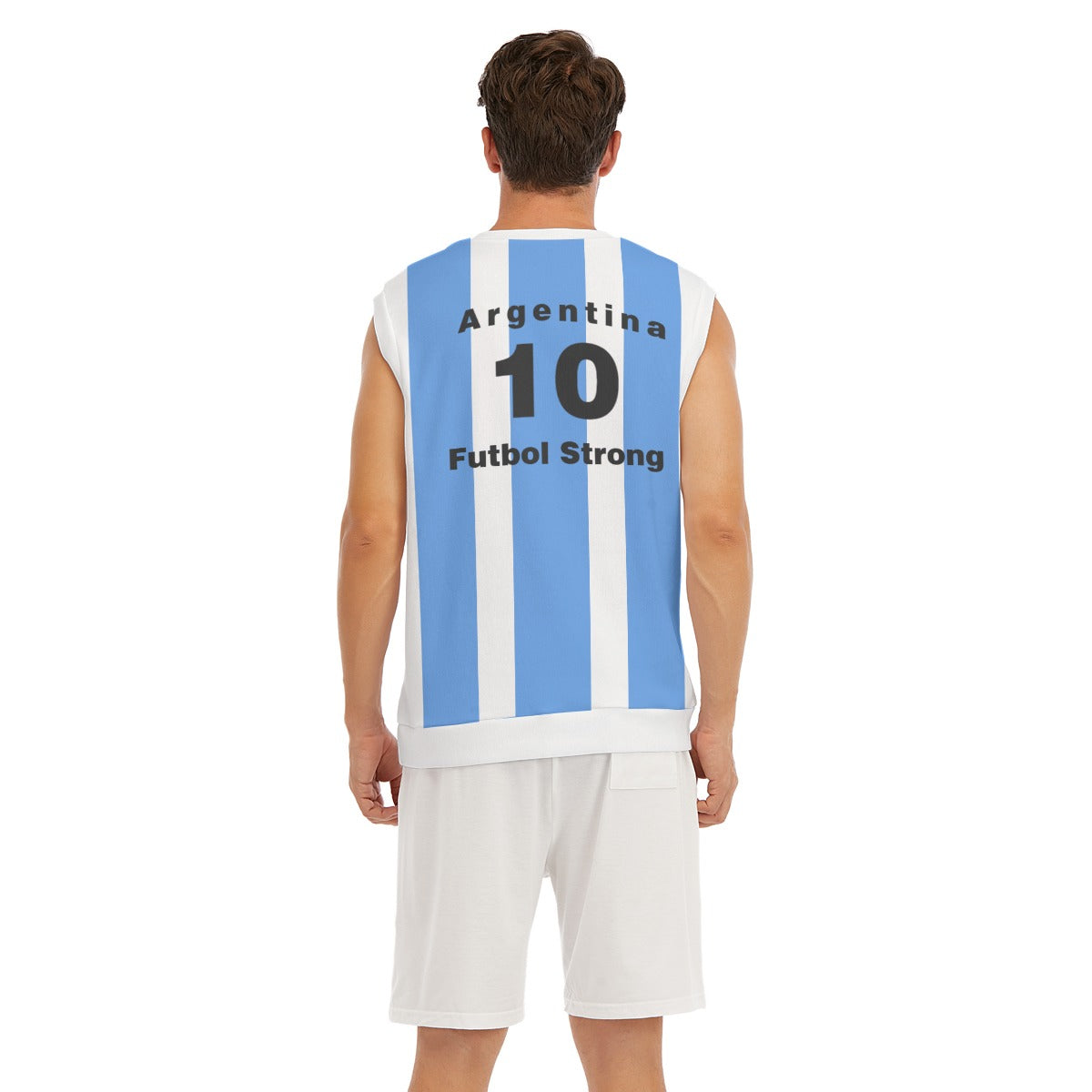 Futbol Strong Team Argentina Knitted V-neck Vest