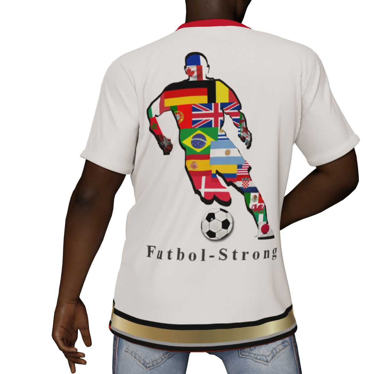 Futbol-Strong V-Neck T-Shirt