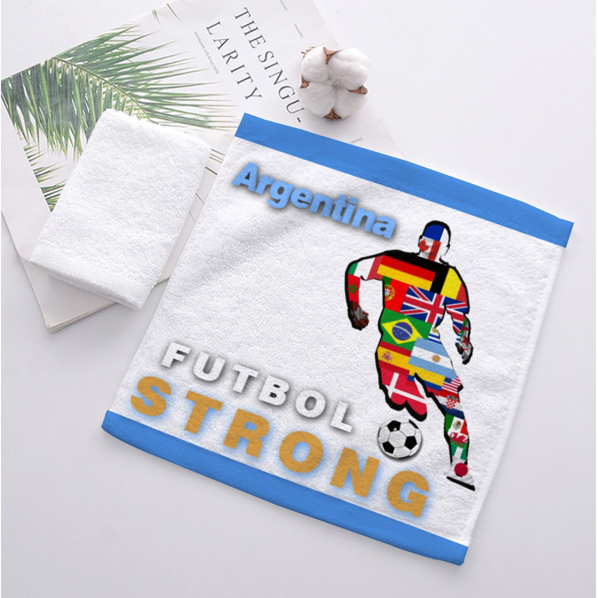 Futbol-Strong Agentina World Cup Fan Club Towel