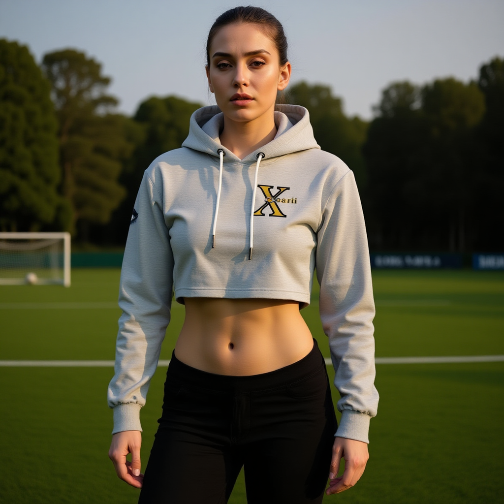 Xcarii Xii - Eye Crop Hoodie