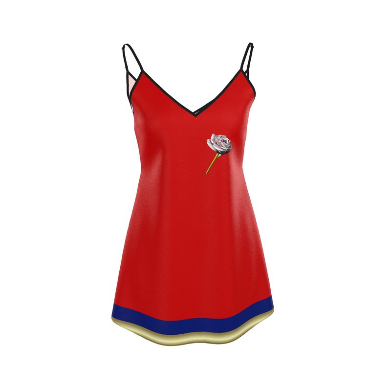 Lone Rose Mini Slip Dress