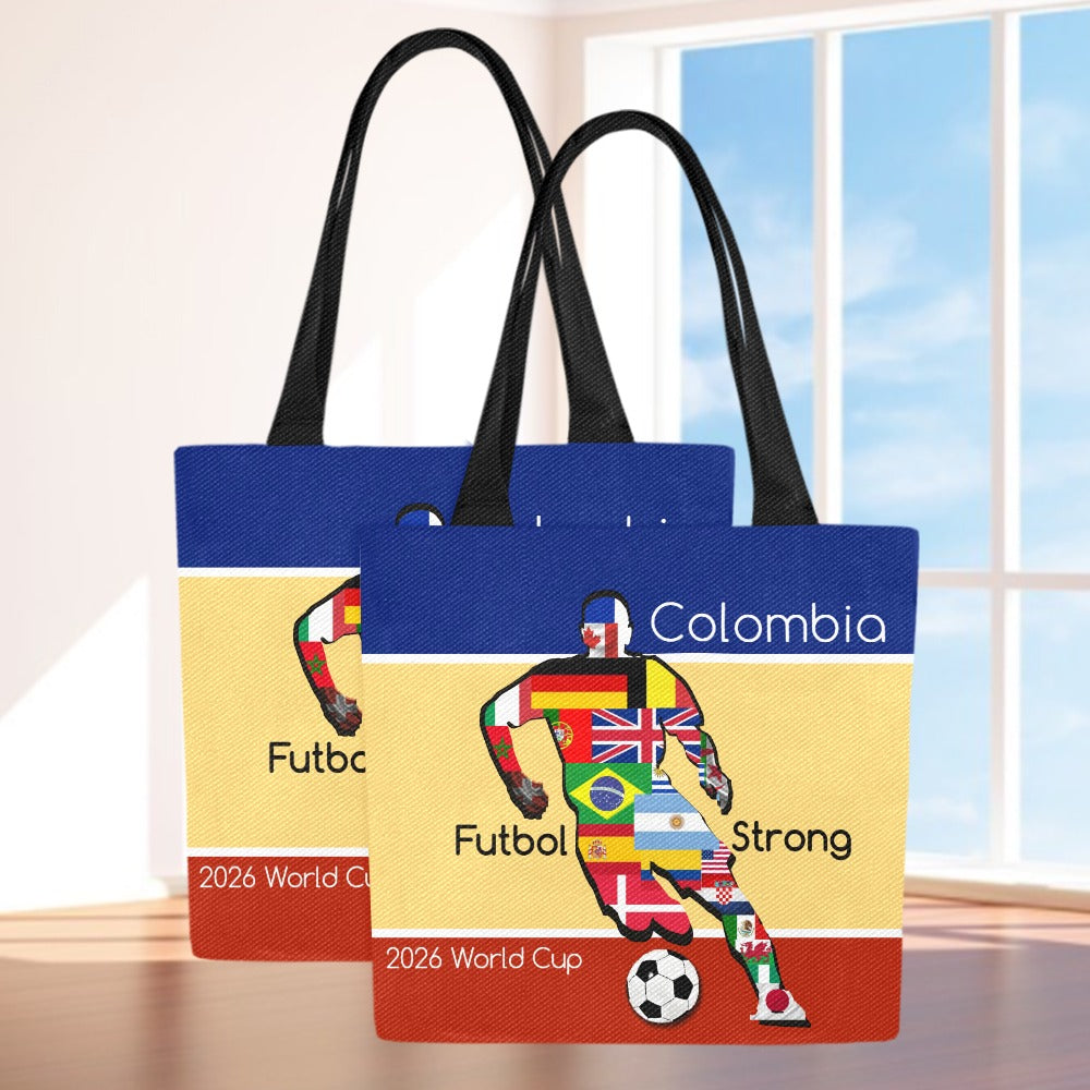 Colombia world cup - 2026 futbol strong Canvas Tote Bag (Model1657) (Set of 2)