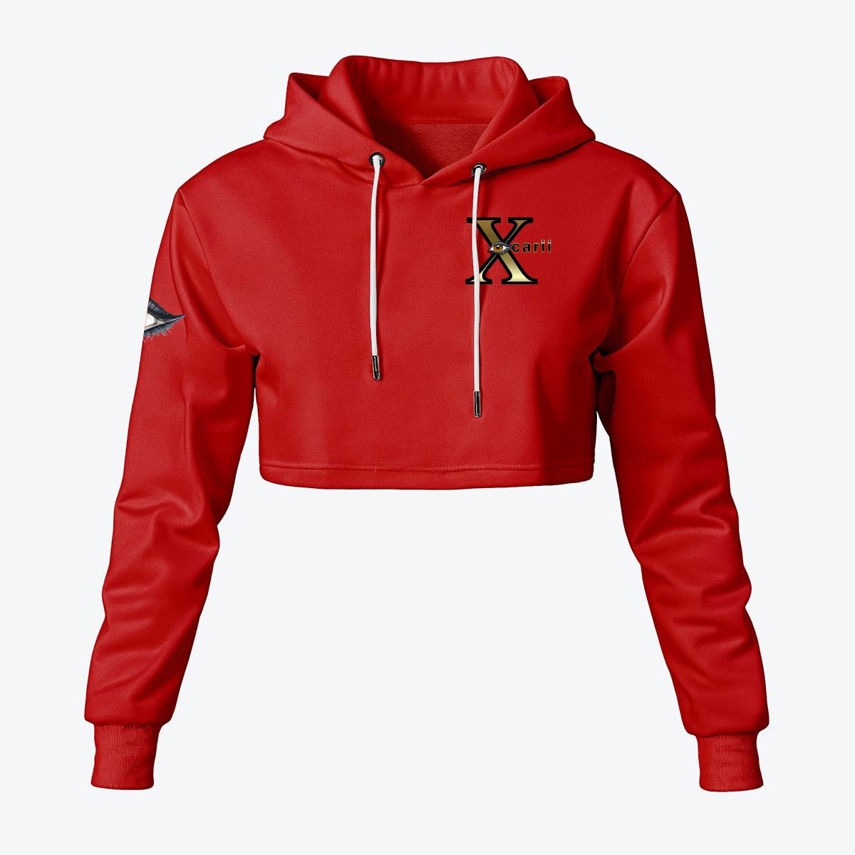 Xcarii Xii - Eye Crop Hoodie