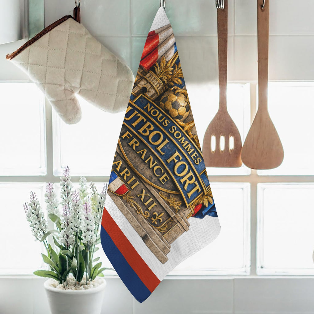 French - Guardians of Futbol Strong Rally Towel, by Xcarii Xii