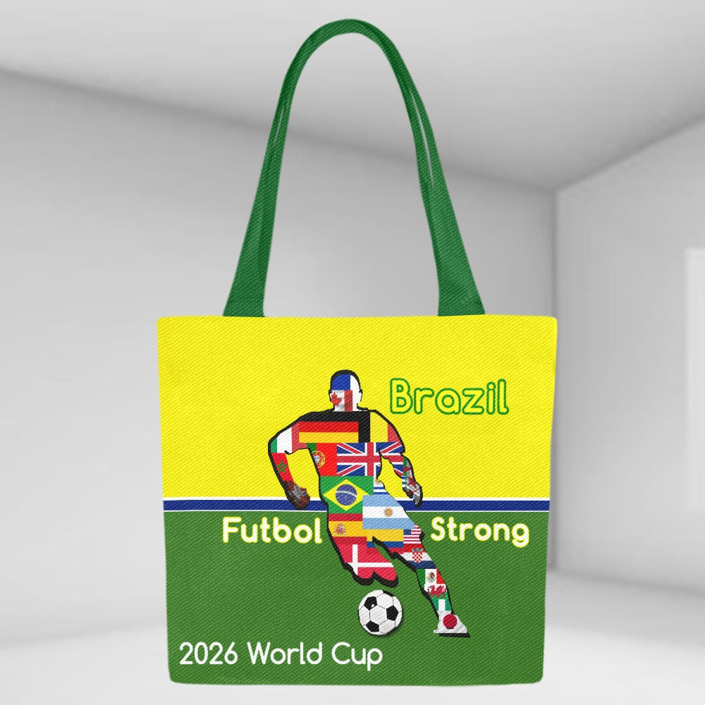 Brazil 2026 Futebol Tote Bag (Model1657) (Set of 2)