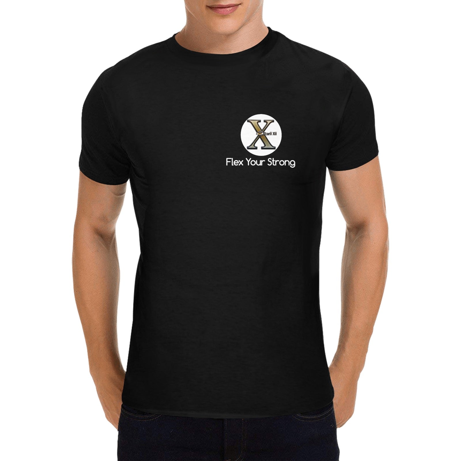 Xcarii Xii - Heavy Cotton Flex Your Strong T