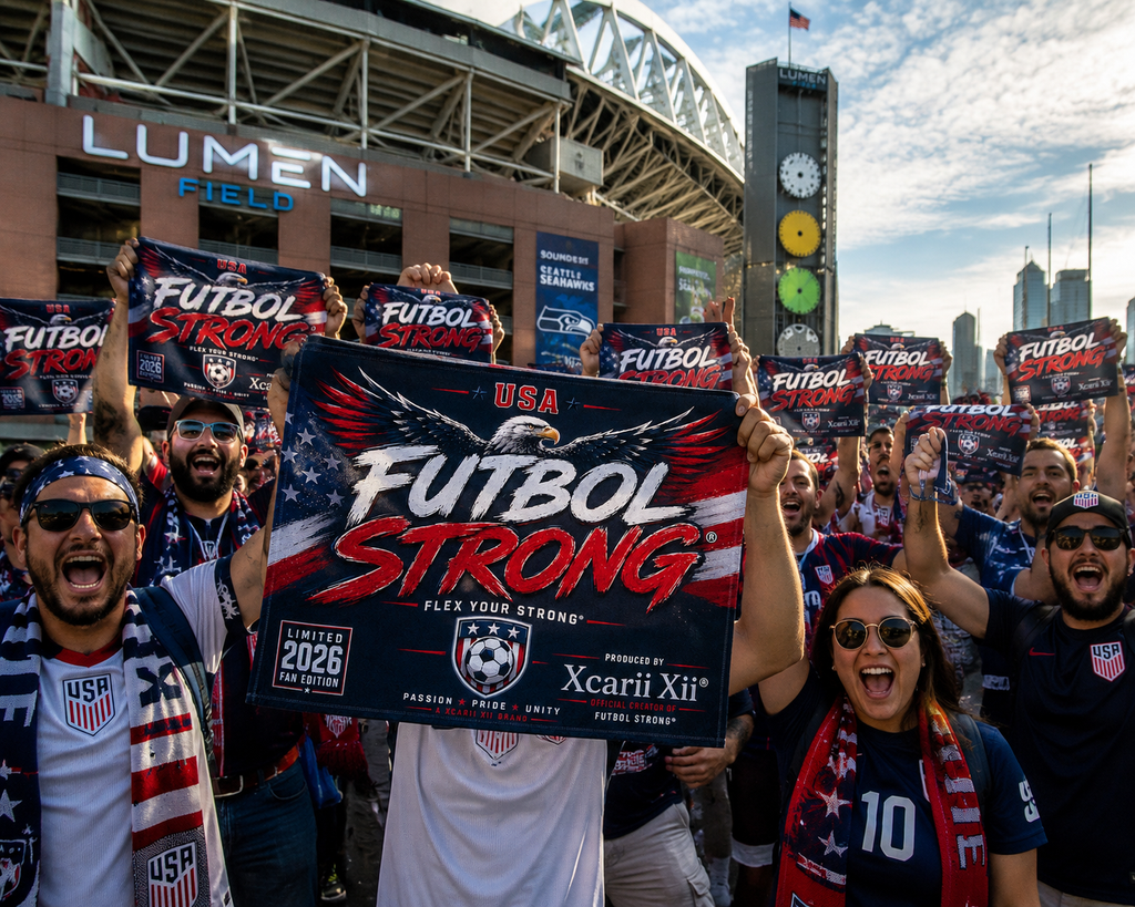 Xcarii Xii - Limited Edition, Futbol Strong Team USA Rally Towel.