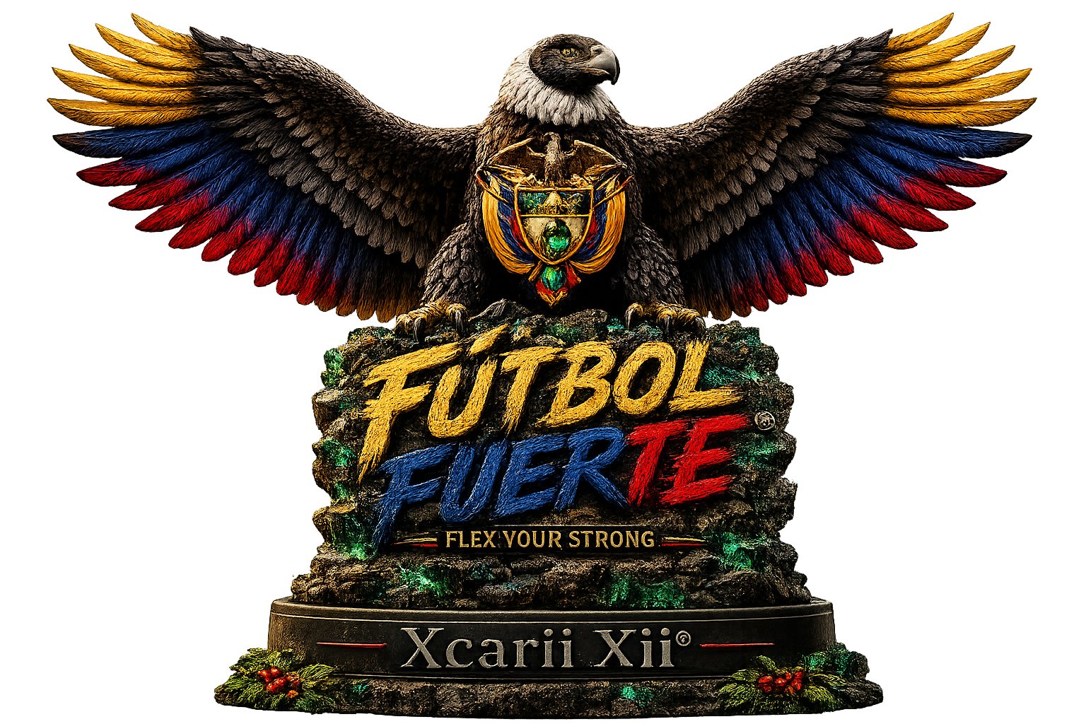 Colombia - Guardians of Futbol Strong Rally Towel, by Xcarii Xii