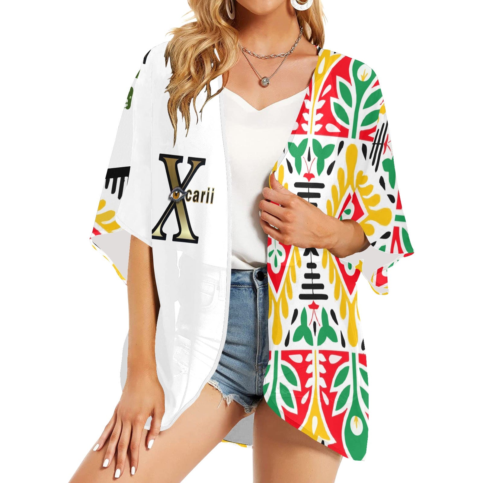 Women's Kimono Chiffon Cover Up (H51)