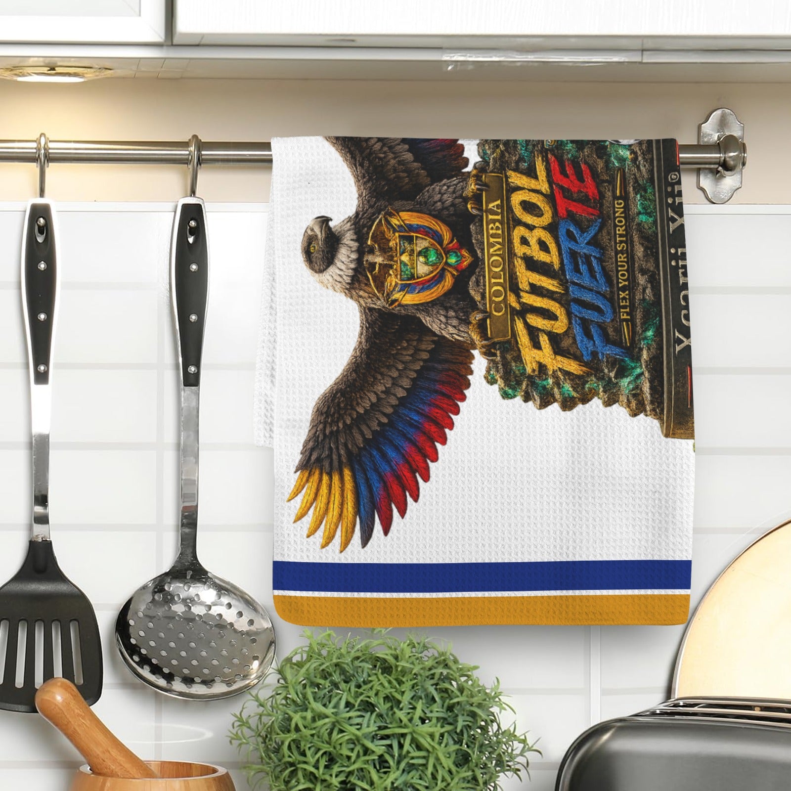 Colombia - Guardians of Futbol Strong Rally Towel, by Xcarii Xii