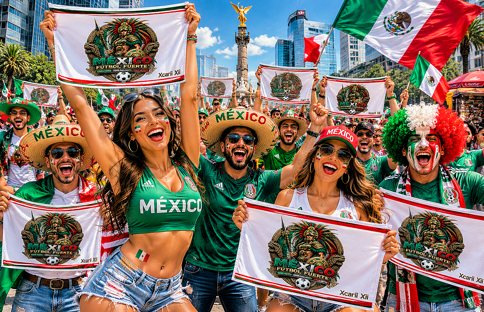 Xcarii Xii - Mexico FUTEBOL FUERTE® Rally Towel
