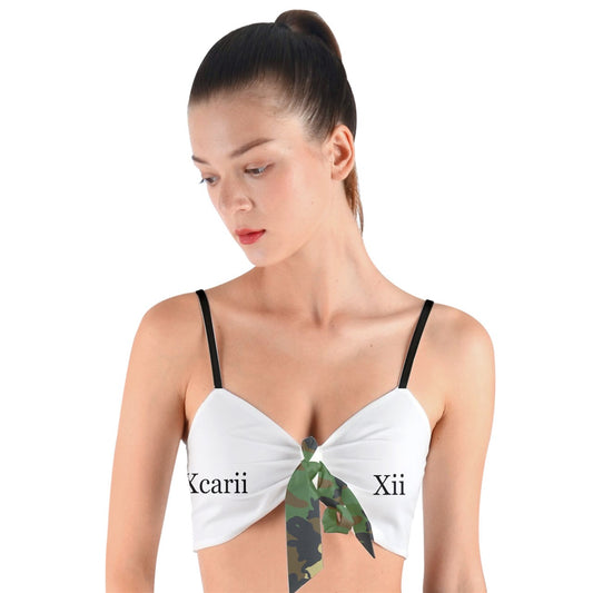 Xcrii Camo Woven Tie Front Bralet