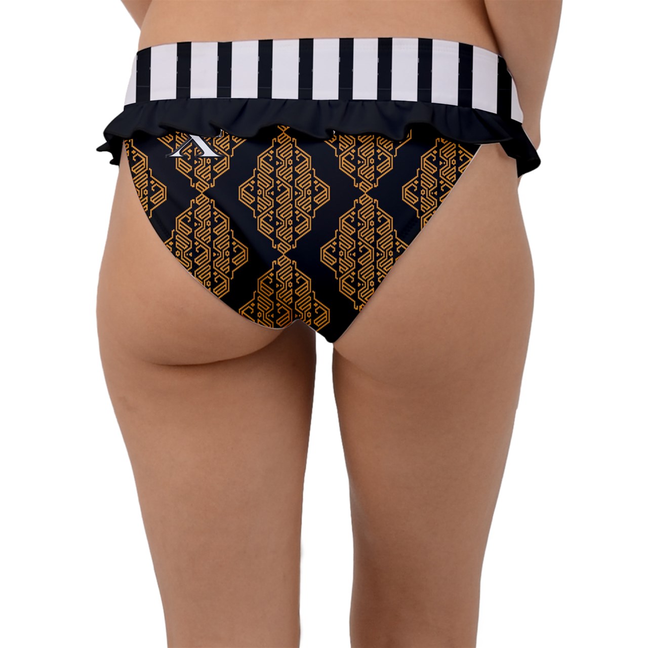 Xcarii Xii - Brown Frill Bikini Bottom