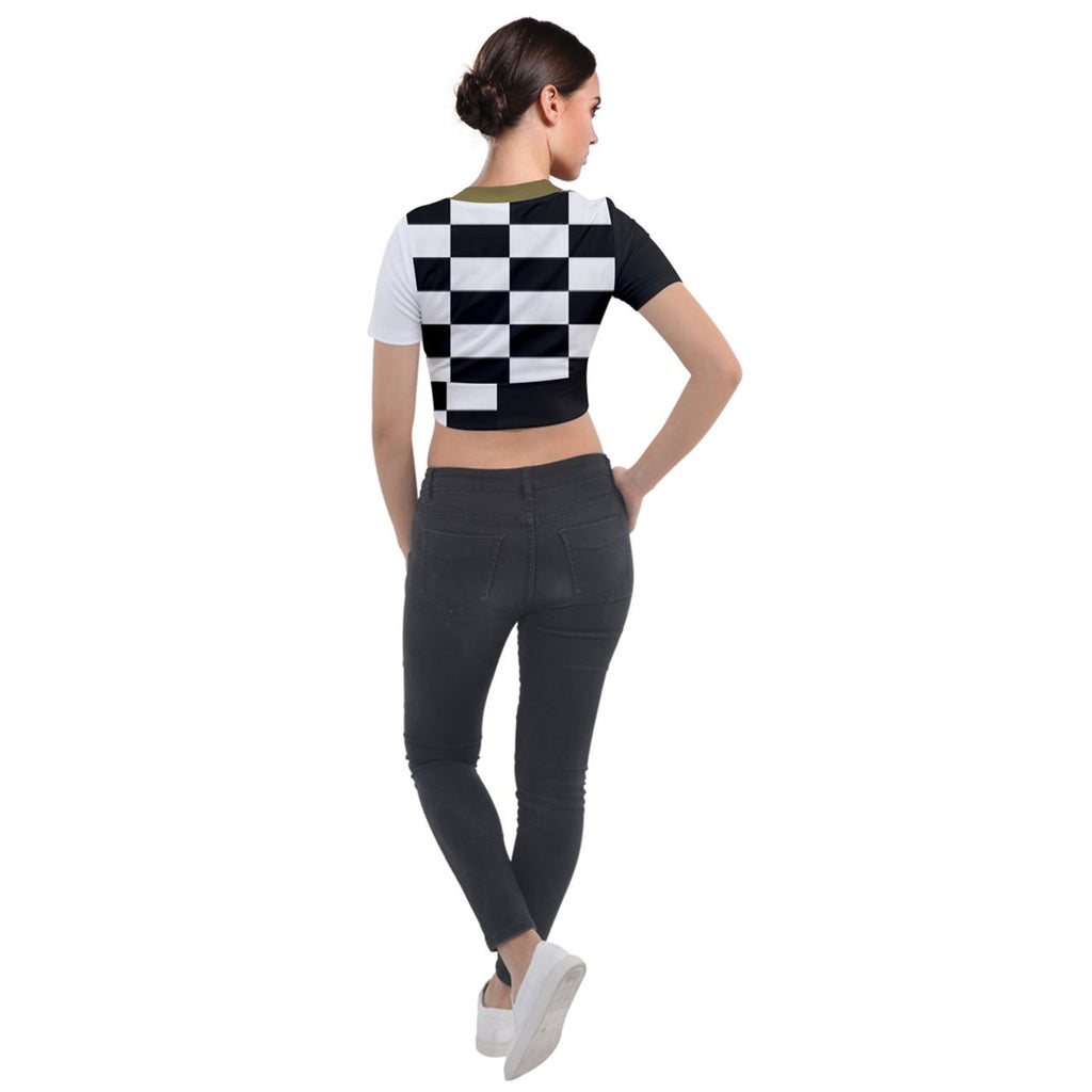 Xcarii Xii - BW Short Sleeve Cropped Jacket