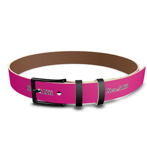 Xcarii Xii Pink Leather Belt