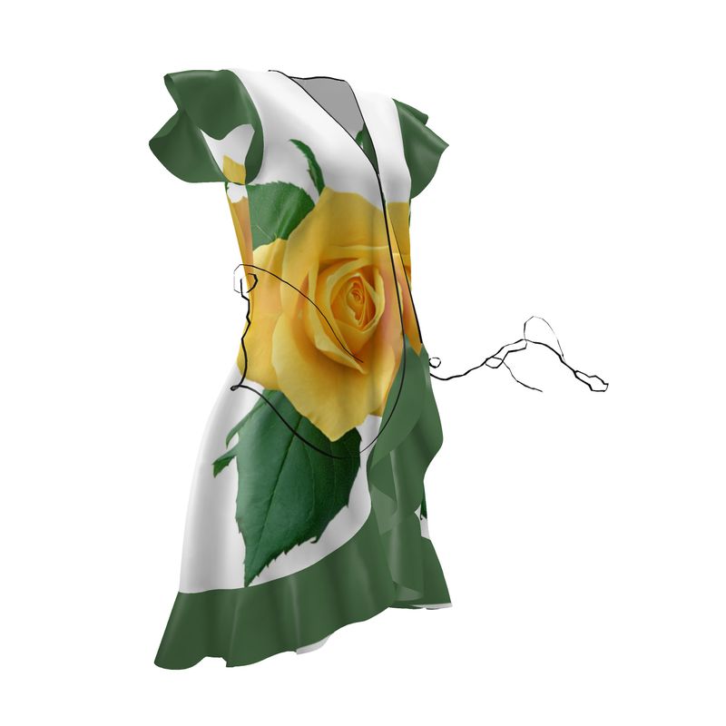 Xcarii Xii - Yellow Flower Cocktail Dress