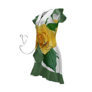 Xcarii Xii - Yellow Flower Cocktail Dress