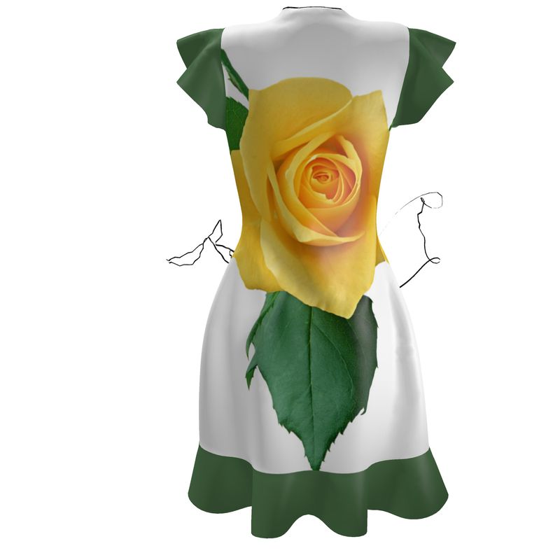 Xcarii Xii - Yellow Flower Cocktail Dress