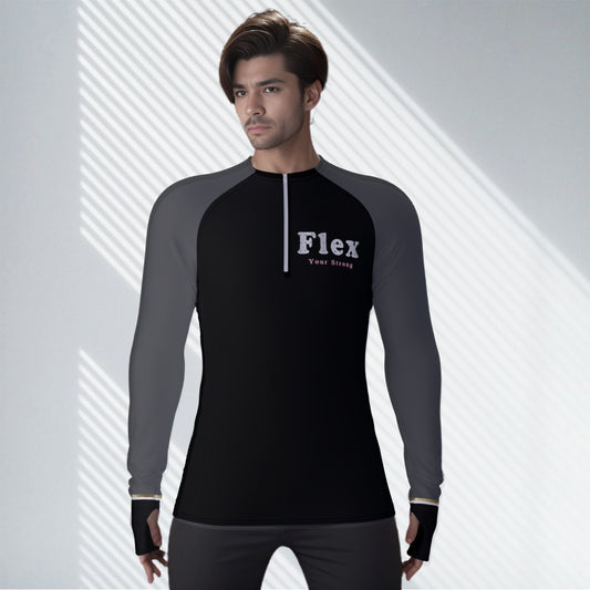 Xcarii - Flex Strong Raglan Sleeve  Compression Sport Shirt