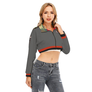 CHOP NATION  Cropped Sweatshirt With Long Sleeve