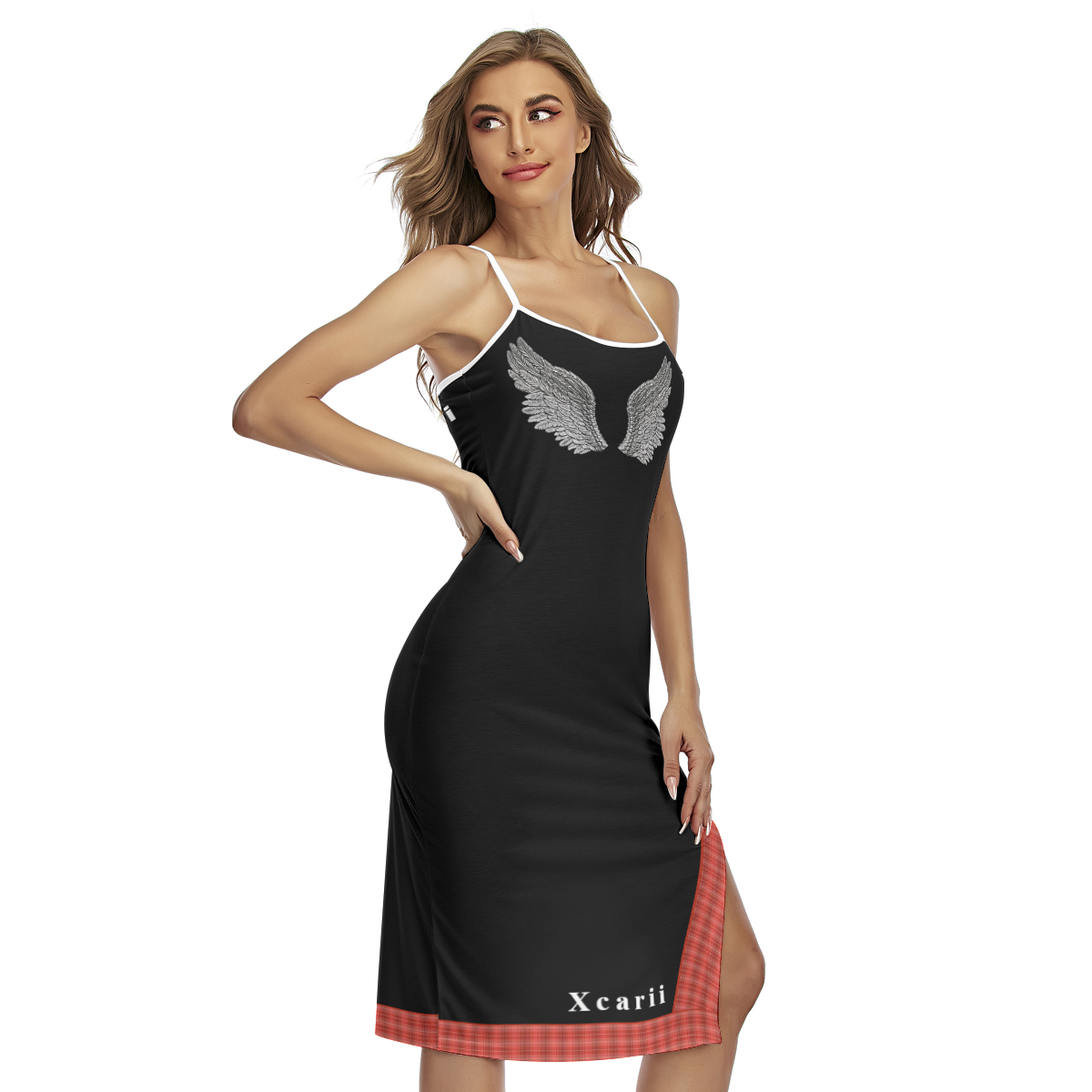 Xcarii Xii - Winged Cross Cami Dress - !