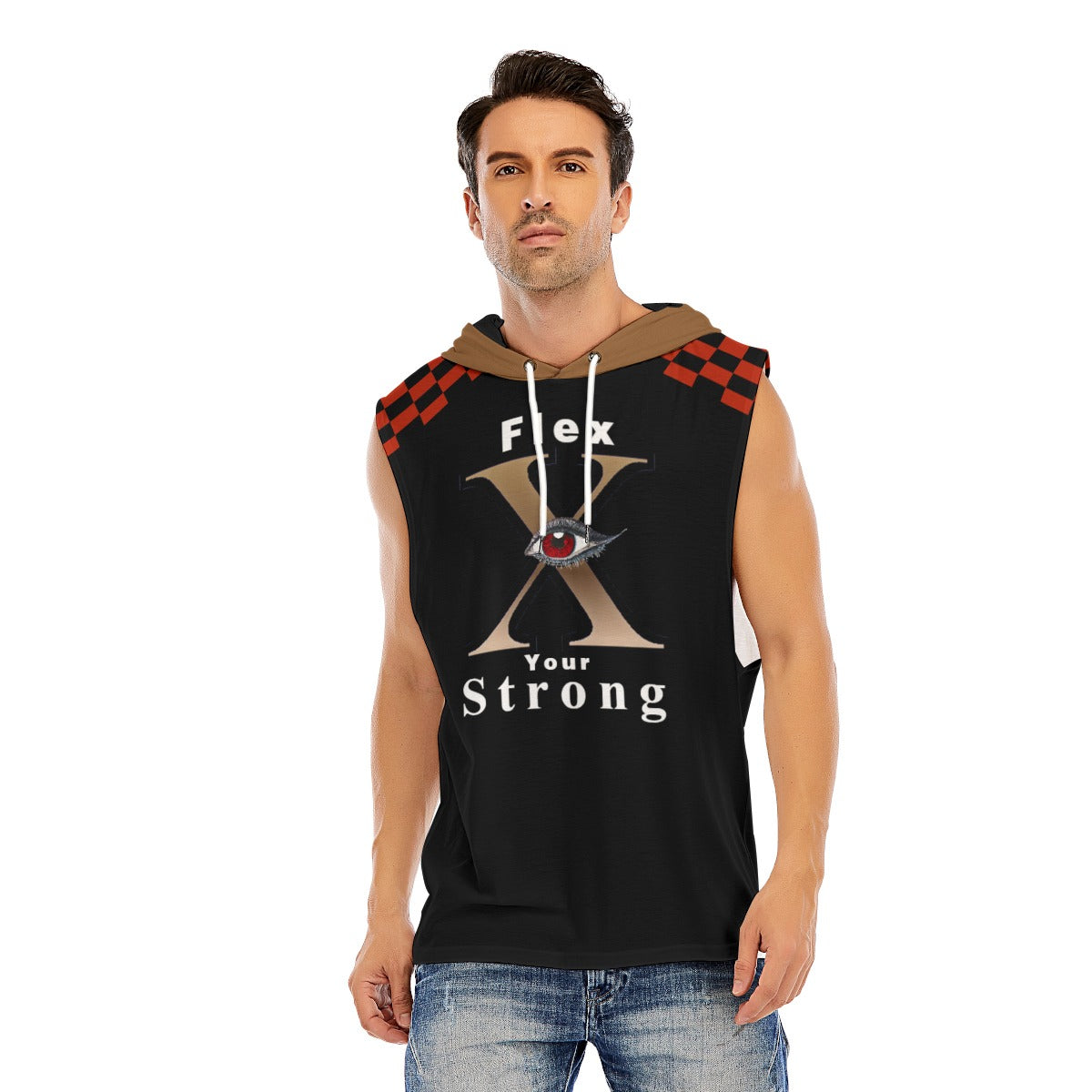 Xcarii Xii - Flex Strong 2023 Men’s Sleeveless Pullover Hoodie