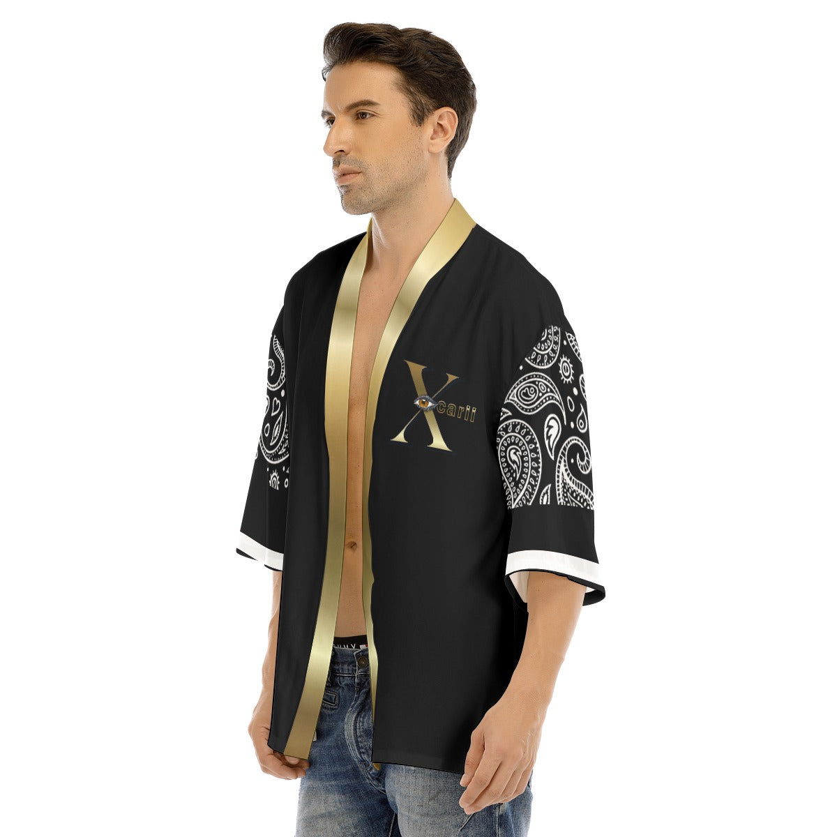 Xcarii Xii - Men's Drop-shoulder Short Coat