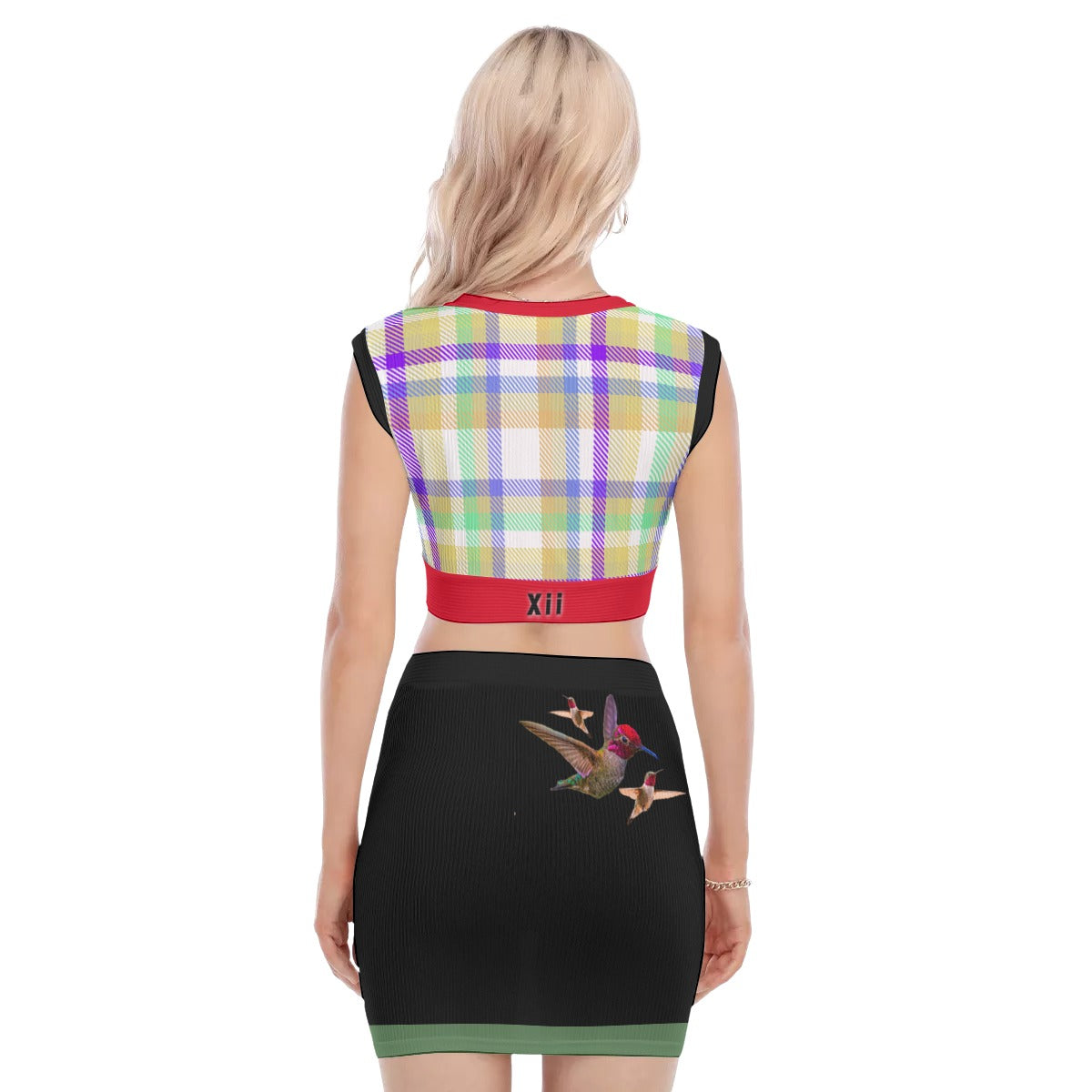 Xcarii Xii - Spring Bird - Vest Skirt Suit