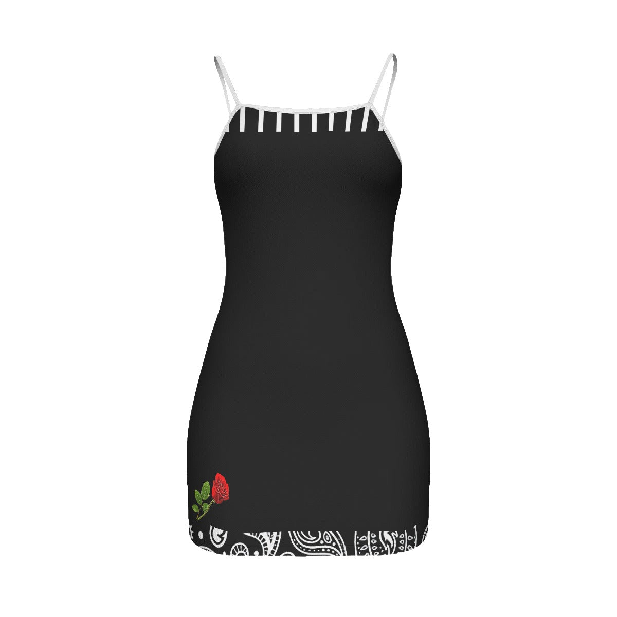 Xcarii Xii Red Rose Cami Dress (Plus Size)