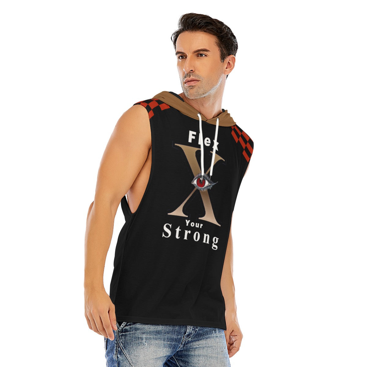 Xcarii Xii - Flex Strong 2023 Men’s Sleeveless Pullover Hoodie