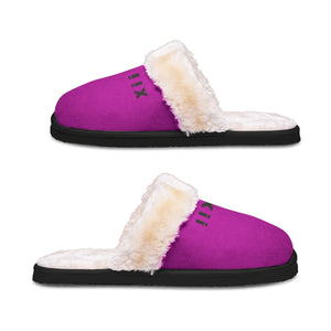 Xcarii Xii - Hot Pink Plush Slippers